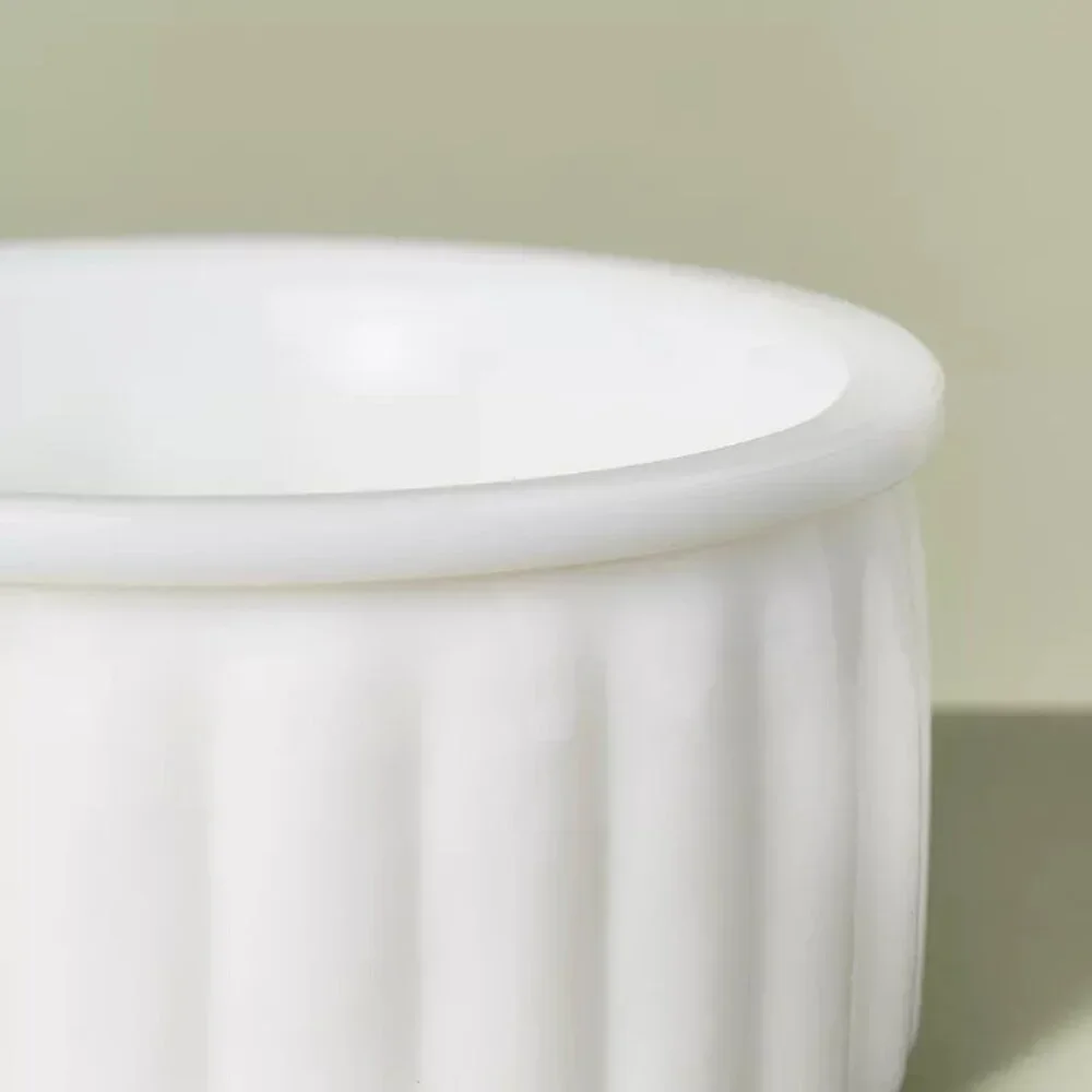Ribbed Milk Glass Trinket Dish‎ White – Hearth & Hand Magnolia, Target 2023